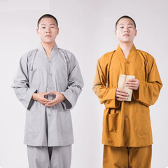 New Buddhist Monk Casual Uniform Kung Fu Training Suit Martial arts Clothes Suit