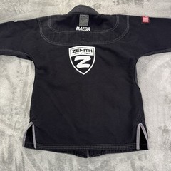 Maeda Jiujitsu Gi Top Kids Black Size M2 BJJ Grappling Nogi MMA Gym 100% Cotton