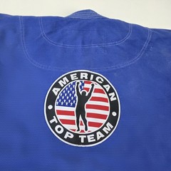 Century American Top Team BJJ Gi Jacket Mens Medium A2 Blue Jiu Jitsu Uniform