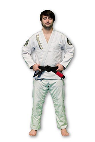 Legendary Warrior 3.0 Premium IBJJF BJJ Jiu-Jitsu Gi/Kimono (White/Blue, A-3)