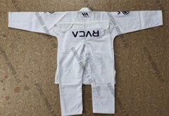 High quality Brazilian jiu jitsu uniform white pearl weave 100% cotton A1 size