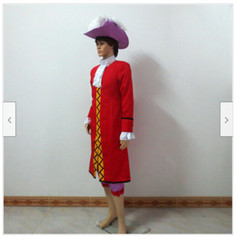 Peter Pan Captain Hook Cosplay Costume Adult Men Outfit Custom Made ’
