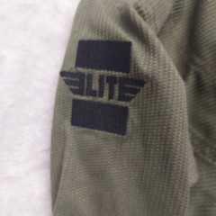 Elite Sports BJJ Gi Jacket Mens A1 Olive Green Technical Fightwear Pearl Weave