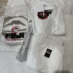 New Fuji Sports Mens Brazilian Jiu Jitsu Gi Jiu-Jitsu BJJ White 7000- C2