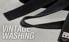 MOOTO Mooin Black Belt (vintage style premium black belt) width 4.5cm TKD Karate