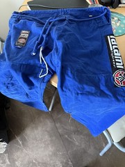 Tatami Fightwear Nova Jiu Jitsu Kimono Pants Blue Cotton Tapered Men Size A3