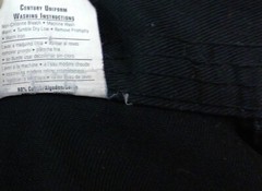 Century Martial Art Jacket Size 00 Child 4 Black Ties Embroidered Tiger & Dragon