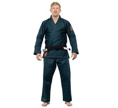 Fuji Lightweight Light Weight Mens Brazilian Gi Jiu-Jitsu BJJ Navy Blue w Orange