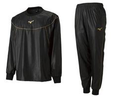 Mizuno Sauna suits Weight loss wear top and bottom set Washable Training Fitness