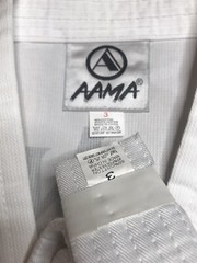 AAMA White Karate Gi 🥋 SiZe 3 Pants And Belt Taekwondo ASIAN SUN LOGO