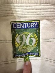 CENTURY 96 Especial Signature Series Jiu-Jitsu Gi White Green A1