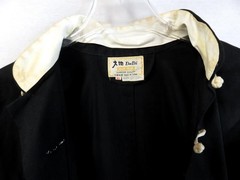 Vtg Sz XL DaDi Traditional Chinese Dogi / Gi Black Jacket w/ Frog Closure + Pant