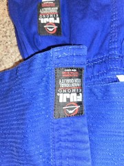 Fuji Gi Blue Kids Unisex Includes white Belt Judo BJJ Jiujitsu size 00