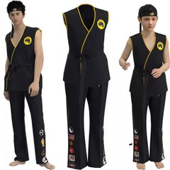 Karate Kid Cobra Kai Cosplay Suit Taekwondo Uniform Halloween Carnival Suit