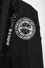 Steel City Martial Arts Jiu Jitsu Gi Mens Large A2 Black BJJ Kimono Set