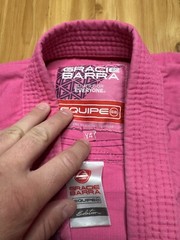 Gracie Barra Equipe GB Edition Lite Kimono Brazilian Jiu-Jitsu Gi PINK Youth Y4