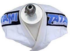Tatami Fight Wear A2 Kimono Brazilian Jiu Jitsu White Cotton Kuroibi Men’s Small
