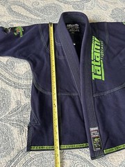 Kids Tatami Animal Jiu-Jitsu Kimono Cesar Crocodile Navy Blue & Green Size M1