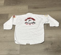 US West Coast Taekwondo Uniform Dobok Set White Size 160 Youth Good Condition