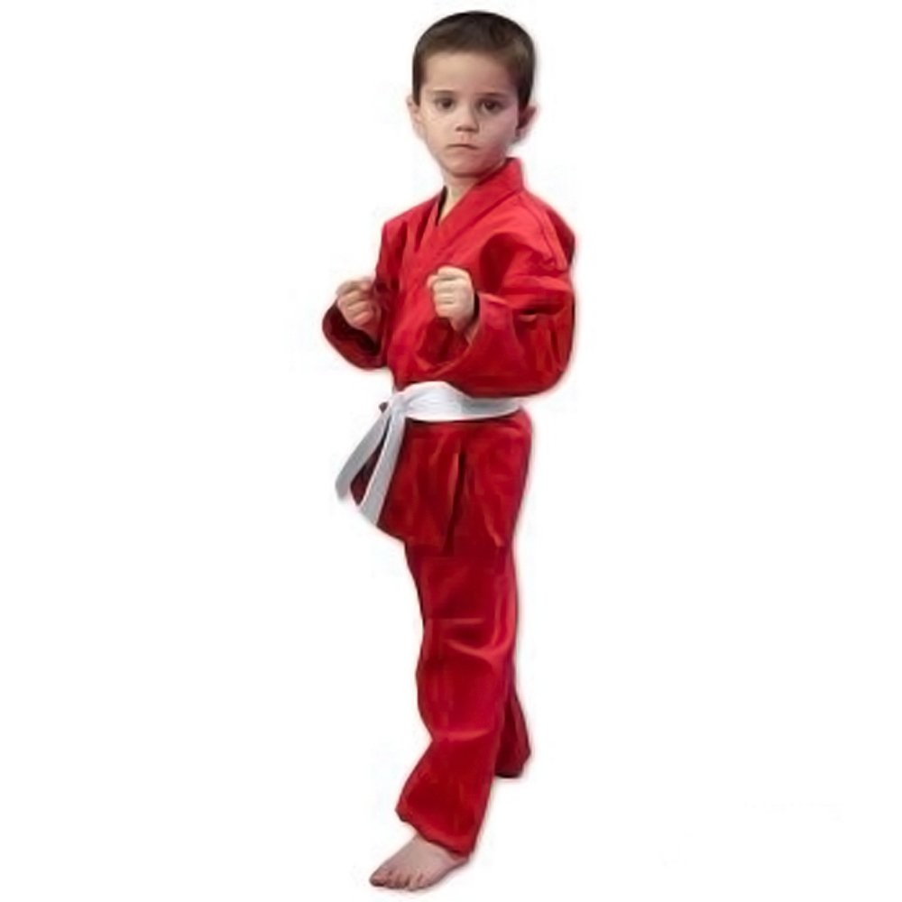6oz Student Karate Gi / Uniform – Red – Size 00