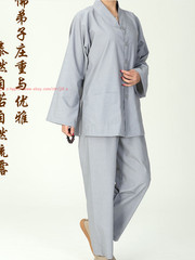 Women’s Suits Buddhist Monk Religion Clothing Sets Lay Shirt+Pants Uniforms Set