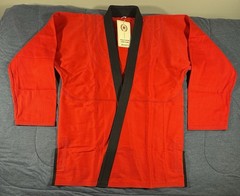 Battle Star Adult Gi Red/Black Jiu-Jitsu Competition Level Cotton Size A-4 Suit