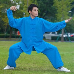 Men Women Tai Chi Suit Kung Fu Shirt Pants Chinese Wushu Uniform Martial Arts AU