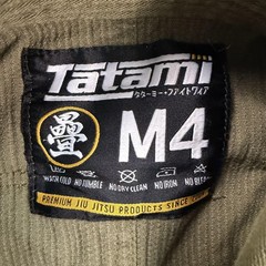 Tatami BJJ Gi Jacket Kids M4 Medium Green Checkmat Valencia Jiu Jitsu Kimono