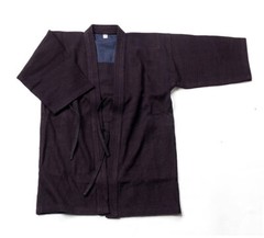 indigo dyed navy blue single layer Japanese Kendo gi Kendogi Jacket 100% cotton