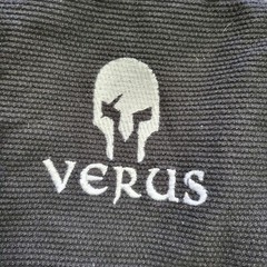 Verus Brazilian Jiu Jitsu Gi Men’s Size A00 Black Cotton Long Sleee Embroidered