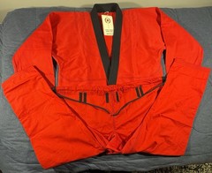 Battle Star Adult Gi Red/Black Jiu-Jitsu Competition Level Cotton Size A-4 Suit