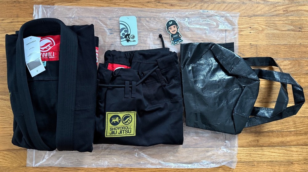 NEW SHOYOROLL AK15359 THE COMPETITOR BLACK KIMONO GI JIU JITSU BJJ #17 RARE 2W
