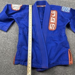 Straight Blast Gym Gi Kids C1 SBG Blue Youth Boys Brazilian Jiu Jitsu Top Only