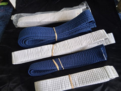 THICK Jiu Jitsu BJJ Belt Blue White