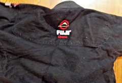 Fuji Kids Black Jiu Jitsu Judo Gi Martial Arts Uniform+ Belt + shin guards szCO
