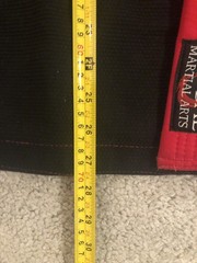 Global Martial Arts Brazilian Jiu Jitsu Size A0 Black Top Only Sports