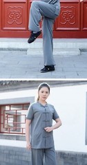 Martial arts leader’s new martial arts suit men’s spring autumn short sleeve