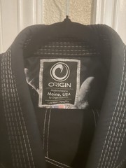 Origin Jiu-Jitsu Gi Uniform Set Top & Pants Black Size S Made in USA A1 Pant
