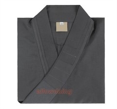 STOCK Buddhist Shaolin Monk Robe Full Set Linen Kung Fu Suit Meditation Uniforms