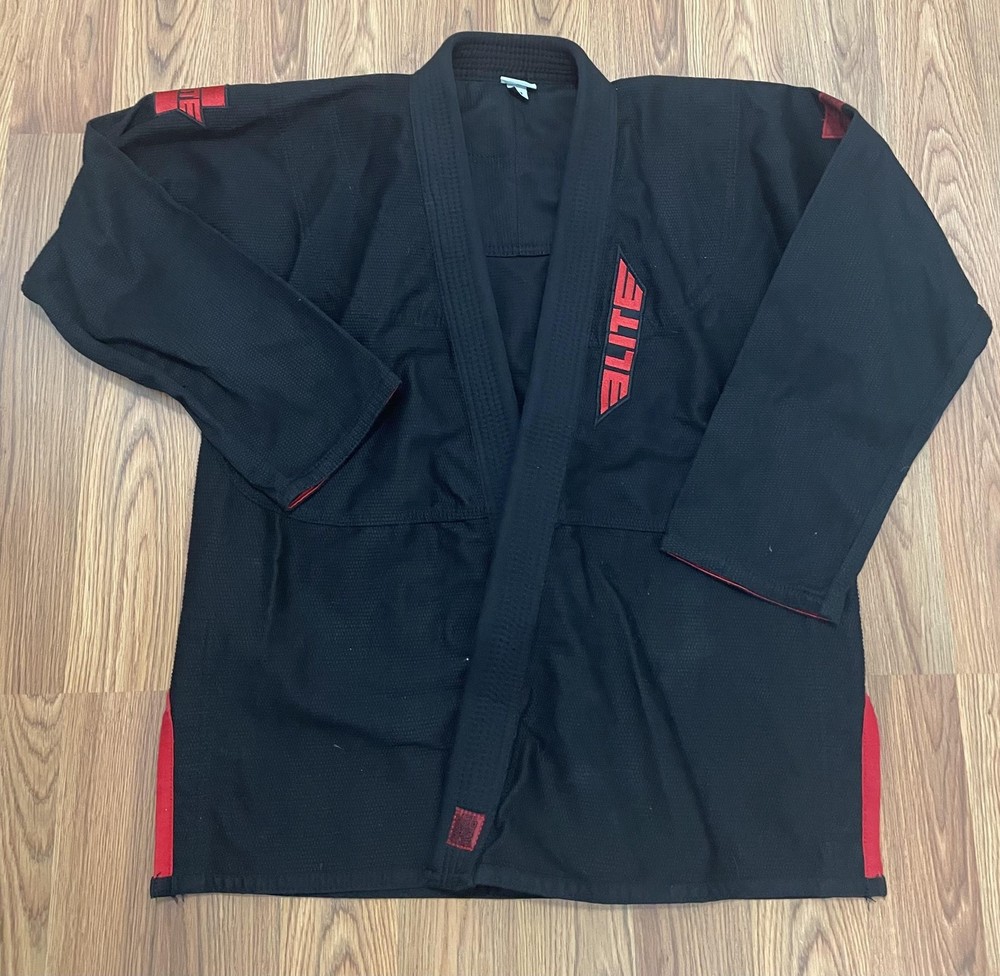 Elite BJJ Gi Jacket A3 ET2500 Black Top Only