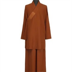 China Buddhist Shaolin Monk Robe Full Set Linen Kung Fu Suit Meditation Uniforms