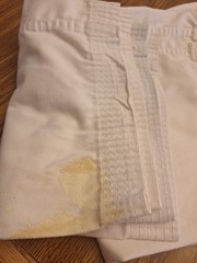 Set Of 3 Child Taekwondo Pants Size 5. Fair Condition