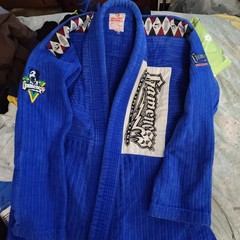 Gameness brand Brazilian Jiu-Jitsu blue jacket adult A2 Very Good Gondition