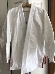 EQUIPE GI STORM JACKET MMA BJJ WHITE SIZE A1 GRACIE BARRA
