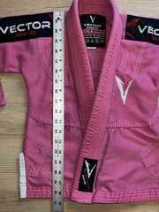 Vector Sports Gear Attila Series Kids Size K0 In Pink – Top Only Jiu Jitsu Gi