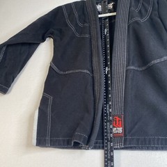 War Tribe Gi Kids Size C3 Black MMA Ju Jitsu Top