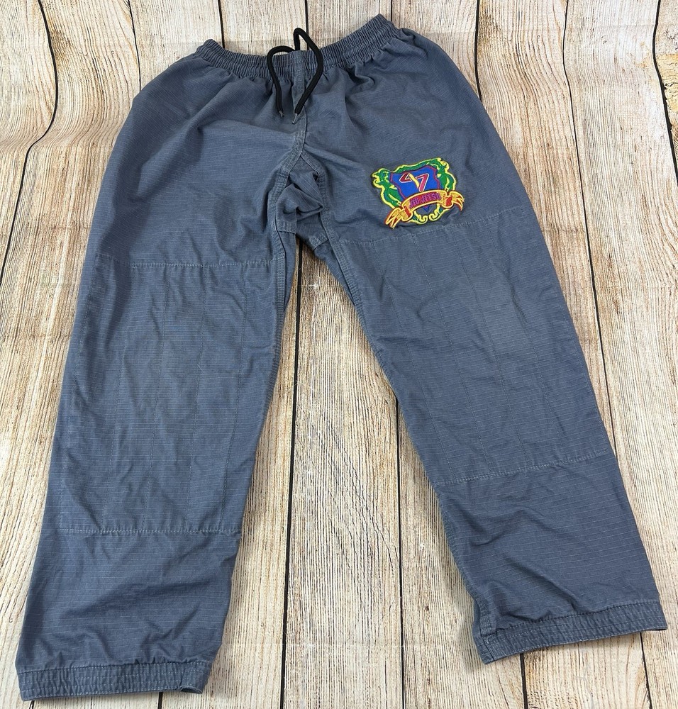 Jiu Jitsu BJJ Gi Pants Grey Size M4 Youth Kids
