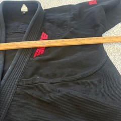Elite Sports BJJ Gi Brazilian Jiu Jitsu Uniform Black Red Mens Size A4 Set