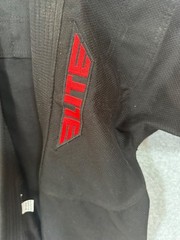 Elite Sports Brazilian Jiu Jitsu BJJ Gi Jacket Black Red Technical Fight Wear F2