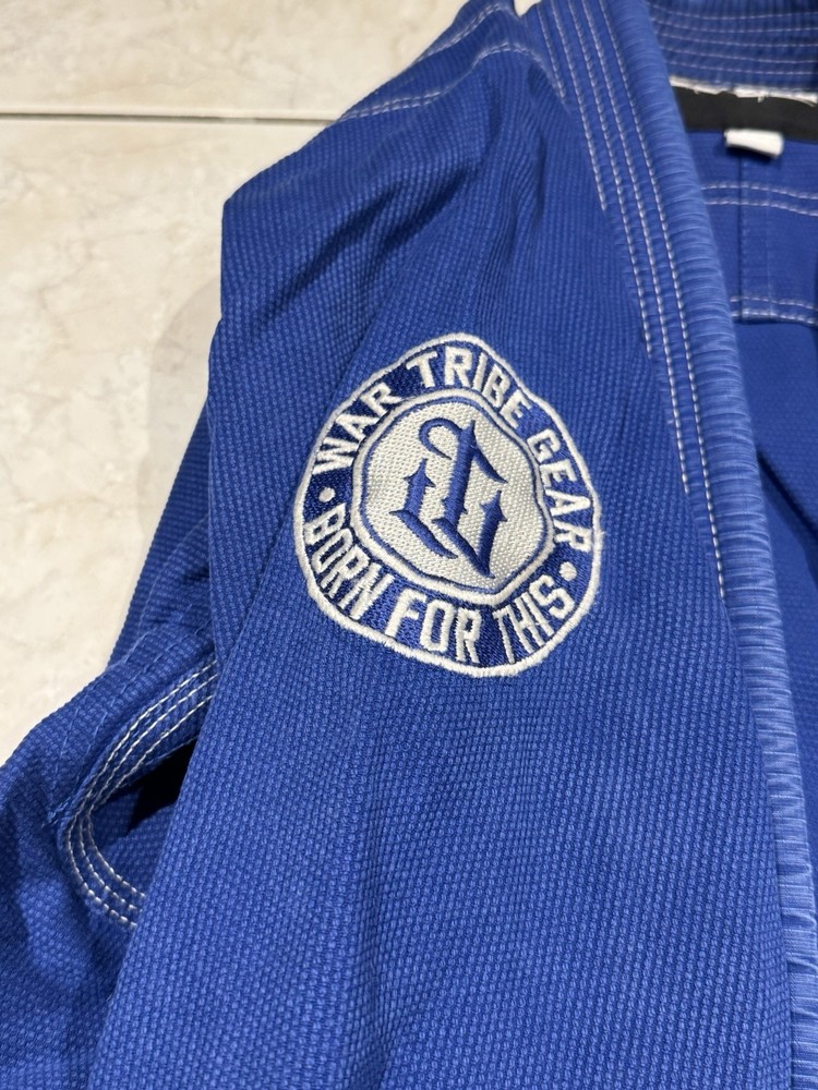 War Tribe Blue BJJ Jiu-Jitsu Gi Uniform Set Jacket & Pants Adult Unisex A1